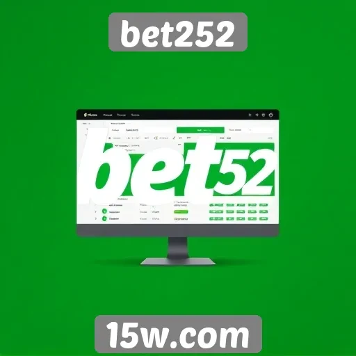 Interface do usuário do site de apostas bet252